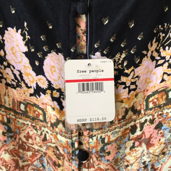 NWT Free People Morning Song Printed Maxi Dress XS - Picture 2 of 5